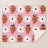 Gouden neon, abstracte kleurrijke lichten. sherpa deken (Voorkant (horizontaal))