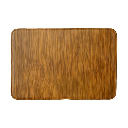 Gouden Nep Ruw Hout Achtergrond Badmat (Voorkant)