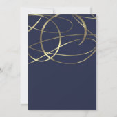 Gouden nepfolie trouwkaarten in elke kleur kaart (Achterkant)