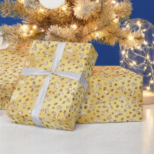 Gouden neps glitter cheeta vlekken