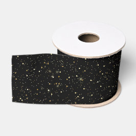 Gouden nepschittering en glitters grosgrain lint