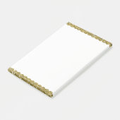 Gouden nepschittering glitters post-it® notes (Schuin)