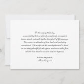 Gouden Net Getrouwd Huwelijksfotokaart Aankondiging (Achterkant)