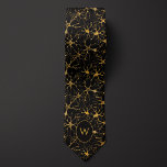 Gouden Neuron Patroon op zwarte achtergrond Stropdas<br><div class="desc">Duik in een wereld van elegantie met een wetenschappelijke twist met onze Golden Neuron Pattern op zwarte achtergrond stropdas. Dit stropdas is zorgvuldig vervaardigd om ingewikkelde neuron design te laten zien en is een perfecte mix van mode en wetenschap. Het gouden neuronenpatroon valt op tegen de strakke zwarte achtergrond, waardoor...</div>