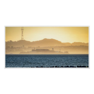 Gouden Nevel Over Alcatraz Perfect Poster