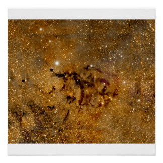 Gouden Nevel Starfield – Kosmische Wandkunst Perfect Poster