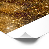 Gouden Nevel Starfield – Kosmische Wandkunst Perfect Poster (Hoek)