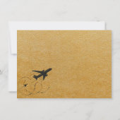 Gouden New York City paspoort Bedankkaart (Achterkant)