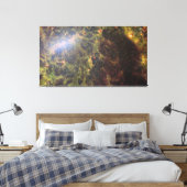 Gouden NGC 5068 | JWST Canvas Afdruk (Insitu (Slaapkamer))
