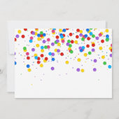 Gouden Nieuwjaar 2022 Ballon Kleurrijk Confetti Fe Kaart (Achterkant)