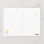 Gouden Nieuwjaar Dragon 2024 Chinees Briefkaart (Achterkant)