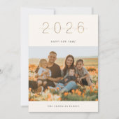 Gouden Nieuwjaar fotokaart Feestdagenkaart (Voorkant)