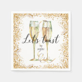 Gouden Nieuwjaar Party Papier Servet (Voorkant)