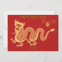 Gouden Nieuwjaarsdraak 2024 Chinees 