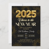 Gouden Nieuwjaarsfeest Kaart (Voorkant)