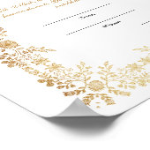 Gouden Nikkah-certificaat voor moslim islamitisch Poster (Hoek)