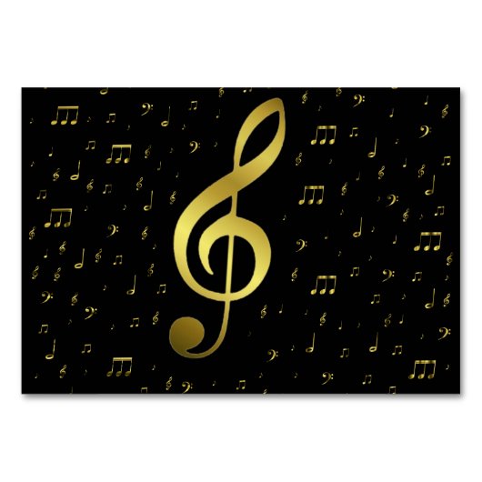 gouden noten kaart (Voorkant)