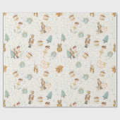 Gouden Notenkraker & Ballerina Design Cadeaupapier (Vlak)