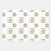Gouden Notenkraker Kerst Inpakpapier Vel (Voorkant)