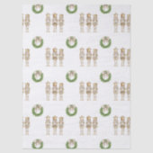 Gouden Notenkraker Kerstmis Tissuepapier (Voorkant)