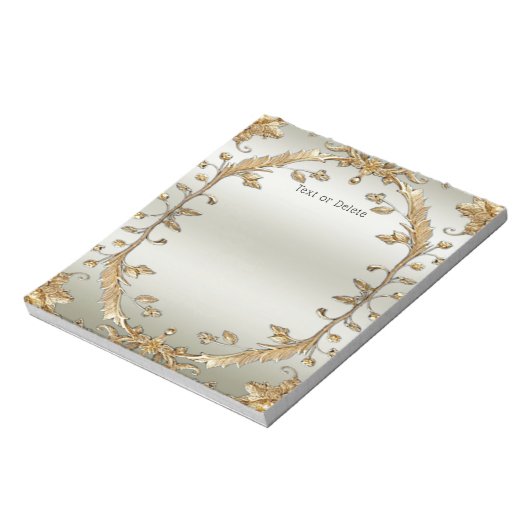 Gouden  Notitieblok (Linkerzijde)