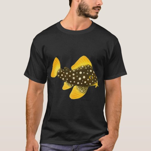 Gouden Nugget Pleco Vis T-shirt (Voorkant)