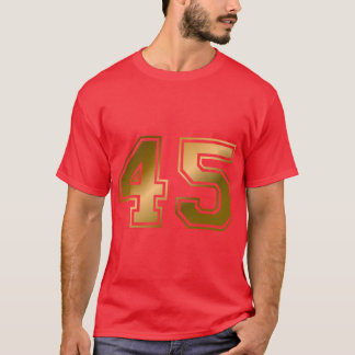 Gouden nummer 45 Club Med T-shirt