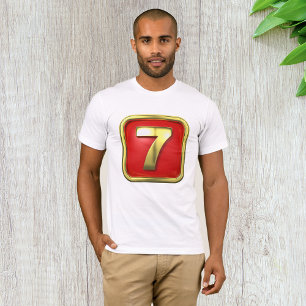 Gouden Nummer 7 Jackpot Casino T-shirt
