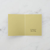 Gouden Oceaan, Elegant Strand Bruiloft Bedankkaart (Binnen)