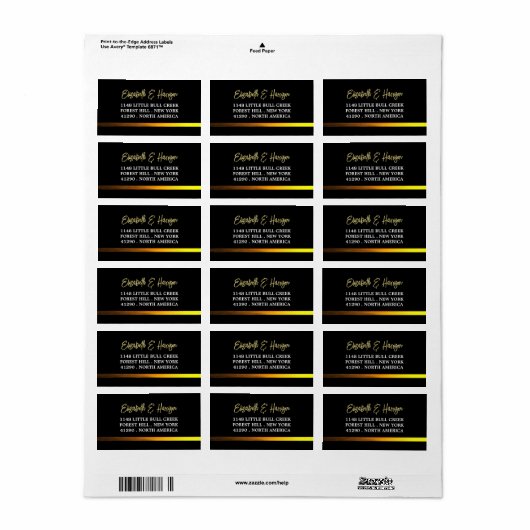 Gouden Oceaan, Elegant Strand Bruiloft Etiket (Full Sheet)