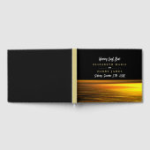 Gouden Oceaan, Elegant Strand Bruiloft Gastenboek (Volledig)