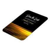 Gouden Oceaan, Elegant Strand Bruiloft Save the Da Magneet (Linkerzijde)