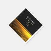 Gouden Oceaan, Elegant Strand Bruiloft Servet (Hoek)