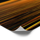 Gouden Oceaan, Elegant Strand Bruiloft Welkom Poster (Hoek)