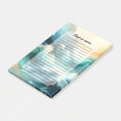 Gouden Oceaanstroom Abstracte Golven Post-it® Notes (Schuin)