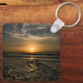 Gouden Oceanzonsondergang Sleutelhanger (Achterkant)