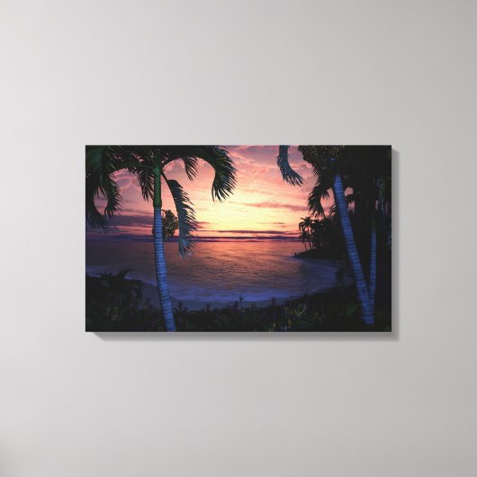 Gouden Ochtend Canvas Afdruk (Voorkant)