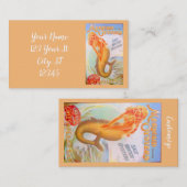 gouden oester mermaid Thunder_Cove Visitekaartje (Voorkant / Achterkant)