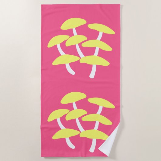 Gouden Oester Strandhanddoek Strandlaken (Voorkant)
