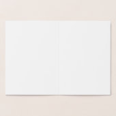 Gouden of Zilveren Folie Kerst Bell Blank Kaart (Binnen)