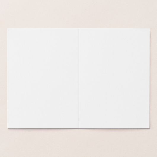 Gouden of Zilveren Folie Kerst Bell Blank Kaart (Binnen)