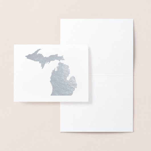 Gouden of zilveren Michigan State kaart Petoskey S (Display)