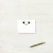Gouden Ogen Make-up Wimpers Oogharen Gepersonalise Post-it® Notes (Op bureau)