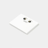 Gouden Ogen Make-up Wimpers Oogharen Gepersonalise Post-it® Notes (Schuin)