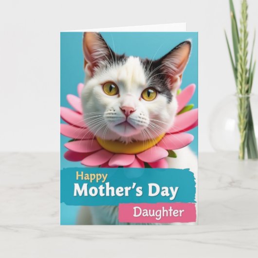 Gouden Ogen Moedersdag Kat Kaart (Voorkant)