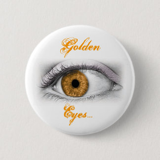Gouden ogen... ronde button 5,7 cm