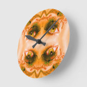 Gouden Ogen Ronde Klok (Hoek)