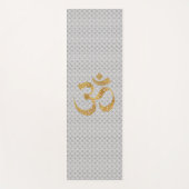 Gouden Ohm Silhouet met Polka Dots Yoga Mat (Voorkant)