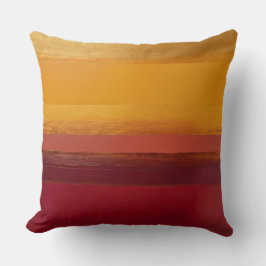 Gouden oker en Marsala gradiënt Kussen