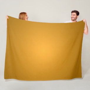 Gouden Oker Warme Tinten Opbeurend Fleece Deken
